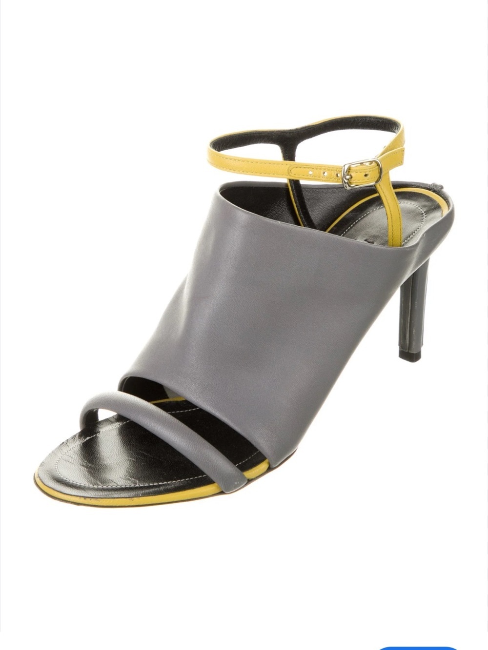 Balenciaga Women’s Yellow and Gray High Heel Sandals